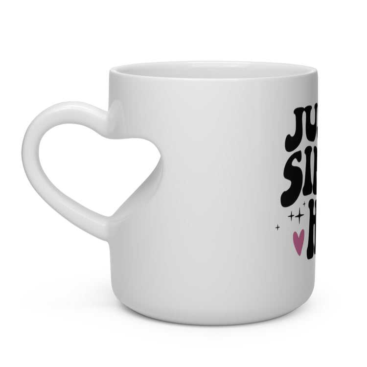 Single Hoe Heart Shape Mug